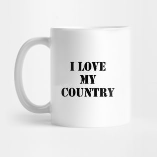 I love my country 1 Mug